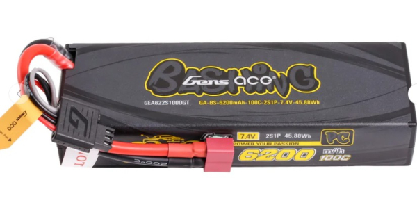 GEA622S100DGT Lipo/Car 7,4/6200 Bashing-GT100C Deans/XH